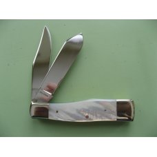 SCHATT & MORGAN CUSTOM LARGE PEARL GUNSTOCK JACK KNIFE SCHATT & MORGAN CUSTOM LARGE PEARL GUNSTOCK JACK KNIFE