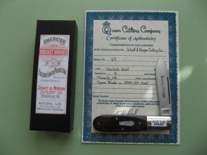 SCHATT & MORGAN COCOBOLO BARLOW KNIFE