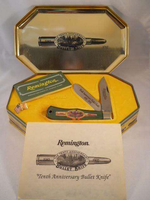 Remington 10th Anniversary Bullet Knife USA Mint Remington 10th Anniversary Bullet Knife USA Mint