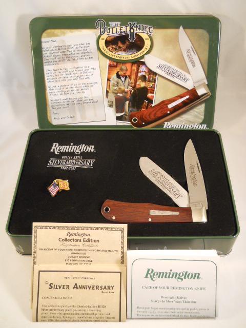 Remington 25th Anniversary Bullet Knife USA Mint Remington 25th Anniversary Bullet Knife USA Mint