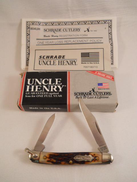Schrade Uncle Henry 804UH USA Mint Schrade Uncle Henry 804UH USA Mint