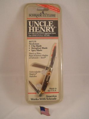 Schrade Uncle Henry 807UH CP USA Mint