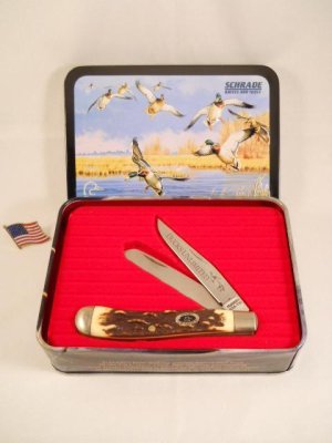 Schrade Ducks Unlimited Trapper USA Mint