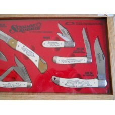 Schrade 1981 Scrimshaw Of The Great Outdoors Set USA Mint