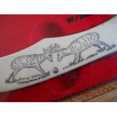 Schrade 1981 Scrimshaw Of The Great Outdoors Set USA Mint