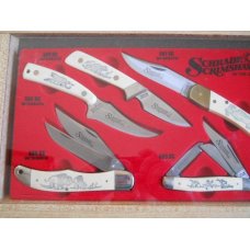 Schrade 1982 Scrimshaw Of The Great Outdoors Set USA Mint Schrade 1982 Scrimshaw Of The Great Outdoors Set USA Mint
