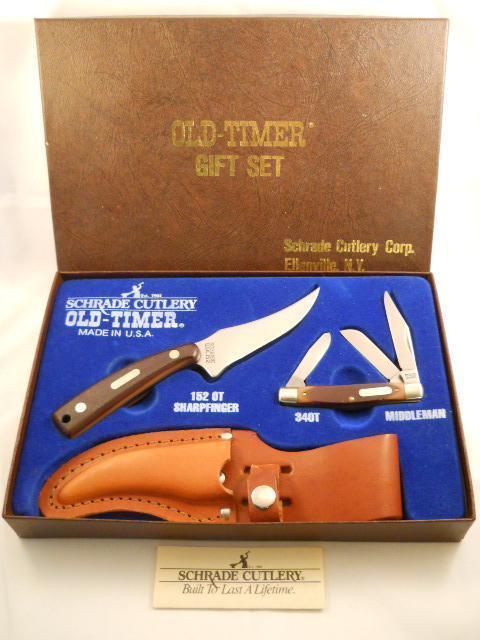 Schrade Old Timer SGS-1 Gift Set USA Mint