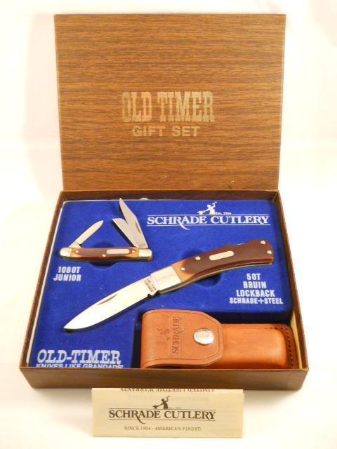 Schrade Old Timer SGS-6 Gift Set USA Mint