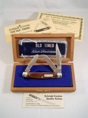Schrade Old Timer Silver Anniversary USA Mint