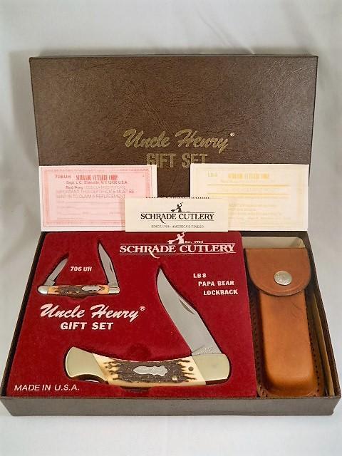 Schrade Uncle Henry SGS-4 Gift Set USA Mint Schrade Uncle Henry SGS-4 Gift Set USA Mint