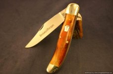 Schatt & Morgan #44 Folding Hunter Burnt Orange Bone Short Run 1 of 50. #602-612 Schatt & Morgan #44 Folding Hunter Burnt Orange Bone Short Run 1 of 50. #602-612