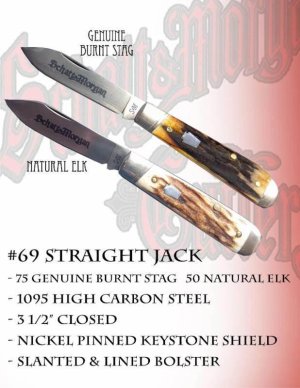 Schatt & Morgan #69 Straight Jack Knife Exclusive Limited Production.   #597-601