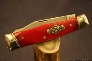 Schatt & Morgan #40 File & Wire Series Gunstock Jack Knife.   #537