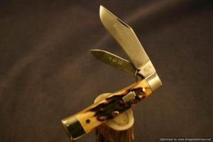 Schatt & Morgan #40 Genuine Torched Stag Gunstock 1 of 30. #1072
