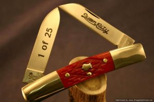 Queen City #32 Half Congress Red Diamond Jig Bone 1 of 25.  #595-599