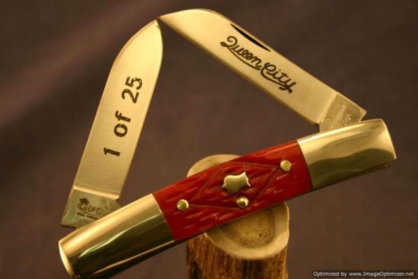 Queen City #32 Half Congress Red Diamond Jig Bone 1 of 25. #595-599 Queen City #32 Half Congress Red Diamond Jig Bone 1 of 25. #595-599