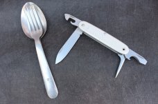 Rare 1976 Victorinox Soldier & Wengerinox Fork & Spoon Set Swiss Army Knife SAK Rare 1976 Victorinox Soldier & Wengerinox Fork & Spoon Set Swiss Army Knife SAK