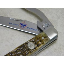 Case XX USA 2005 Olive Green Bone 6354HB SS Boy Scouts of America Hobo Trapper Knife in Box Case XX USA 2005 Olive Green Bone 6354HB SS Boy Scouts of America Hobo Trapper Knife in Box
