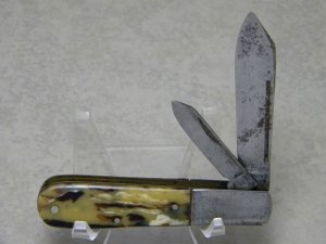 Corning Knife Co. NY City Model 3431 Celluloid 2 Blade Barlow Knife Early 1900's