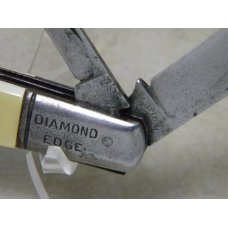 Shapleigh HDW. Co. DE Diamond Edge Cracked Ice 2 Blade Barlow Knife Shapleigh HDW. Co. DE Diamond Edge Cracked Ice 2 Blade Barlow Knife
