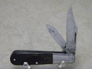 KA-BAR Saw Cut Bone 2 Blade Barlow Knife c.1923-1950