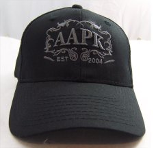 Black Colored All About Pocket Knives Hat  With  Grey Embroidery