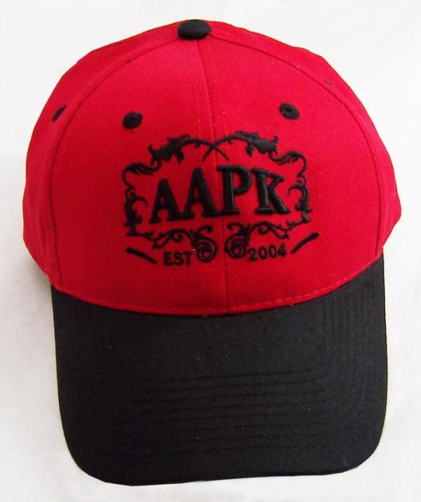Red & Black Colored All About Pocket Knives Hat  With  Black Embroidery