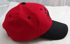 Red & Black Colored All About Pocket Knives Hat  With  Black Embroidery
