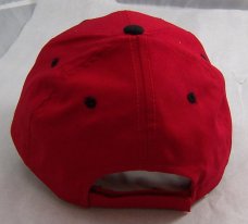 Red & Black Colored All About Pocket Knives Hat  With  Black Embroidery