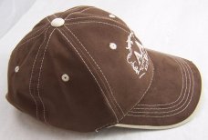 Brown Colored All About Pocket Knives Hat  With Tan Accents & Embroidery