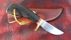 RAPID RIVER KNIFEWORKS SKINNER KNIFE, Black Micarta Handle RAPID RIVER KNIFEWORKS SKINNER KNIFE, Black Micarta Handle