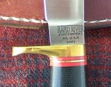 RAPID RIVER KNIFEWORKS SKINNER KNIFE, Black Micarta Handle RAPID RIVER KNIFEWORKS SKINNER KNIFE, Black Micarta Handle