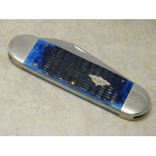 Case XX USA 2009 Ocean Blue Bone 6250 SS Elephant Toe Knife in Box