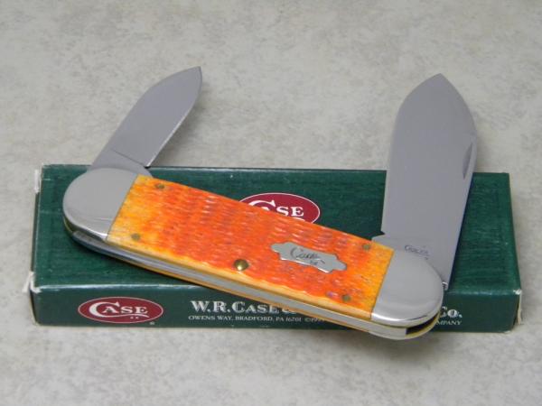 Case XX USA 2007 Dark Orange Bone 6250 SS Elephant Toe Knife in Box Case XX USA 2007 Dark Orange Bone 6250 SS Elephant Toe Knife in Box