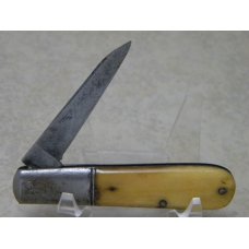 Capitol Cut. Co. Indpls. (Van Camp Trademark) Bone 1 Blade Barlow Knife c.1904-1948 Capitol Cut. Co. Indpls. (Van Camp Trademark) Bone 1 Blade Barlow Knife c.1904-1948