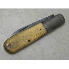 Capitol Cut. Co. Indpls. (Van Camp Trademark) Bone 1 Blade Barlow Knife c.1904-1948 Capitol Cut. Co. Indpls. (Van Camp Trademark) Bone 1 Blade Barlow Knife c.1904-1948