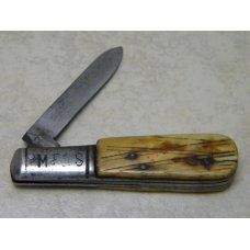 MF&S M Furness Genuine Bone Handle 1 Blade Barlow Knife *Rare* c.1800's MF&S M Furness Genuine Bone Handle 1 Blade Barlow Knife *Rare* c.1800's