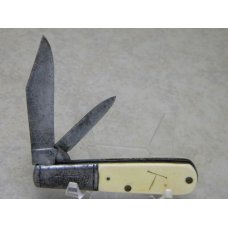 Remington "Script" RB44W White 2 Blade Barlow Knife c.1930's