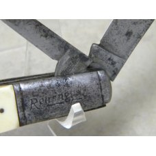 Remington "Script" RB44W White 2 Blade Barlow Knife c.1930's