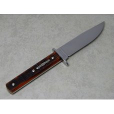 Tidioute Cutlery Titusville Iron Works GEC #10 Burnt Orange Bone Fixed Blade Sheath Knife in Tube