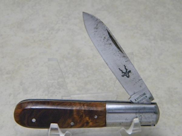 A. Rosenthal Windhoek Solingen Germany Wood 1 Blade Barlow Knife A. Rosenthal Windhoek Solingen Germany Wood 1 Blade Barlow Knife
