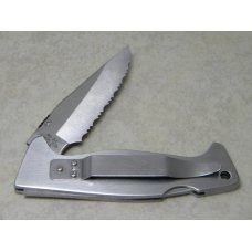 Rigid RG-24 Surgical Steel Japan Serrated Edge Metal Large Lockback Thumb Stud Knife in Box Rigid RG-24 Surgical Steel Japan Serrated Edge Metal Large Lockback Thumb Stud Knife in Box