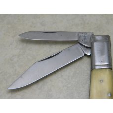 W.D. Herbert Bone Curved Frame 2 Blade Barlow Knife with Stepped Bolsters *Rare Stamp* W.D. Herbert Bone Curved Frame 2 Blade Barlow Knife with Stepped Bolsters *Rare Stamp*