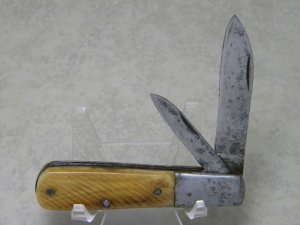 Belknap Louisville KY 5721 Saw Cut Bone 2 Blade Barlow Knife "John Primble" 