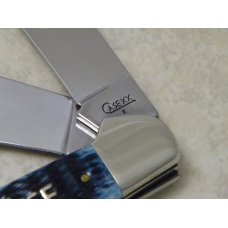 Case XX USA 2009 Mediterranean Blue Bone 62100 SS Cotton Sampler Saddlehorn Knife in Box 1st Run