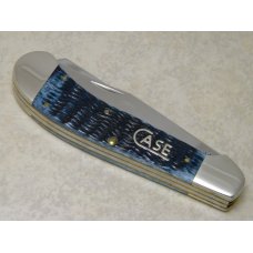 Case XX USA 2009 Mediterranean Blue Bone 62100 SS Cotton Sampler Saddlehorn Knife in Box 1st Run