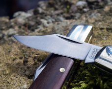THE MILFORD CLASSIC ROSEWOOD HANDLE POCKET KNIFE HANDMADE IN UK
