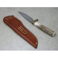 Randall Made Orlando, FLA. Stag Model 26 Pathfinder Fixed Blade Sheath Knife for L.L. Bean c.1980's