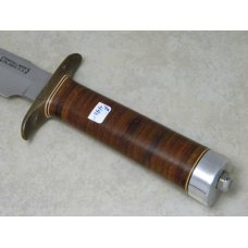 Randall Made Orlando, FLA. Stacked Leather Model 1-7" Fixed Blade Fighting Knife c.1980's