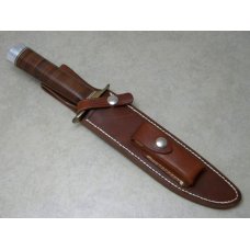 Randall Made Orlando, FLA. Stacked Leather Model 1-7" Fixed Blade Fighting Knife c.1980's